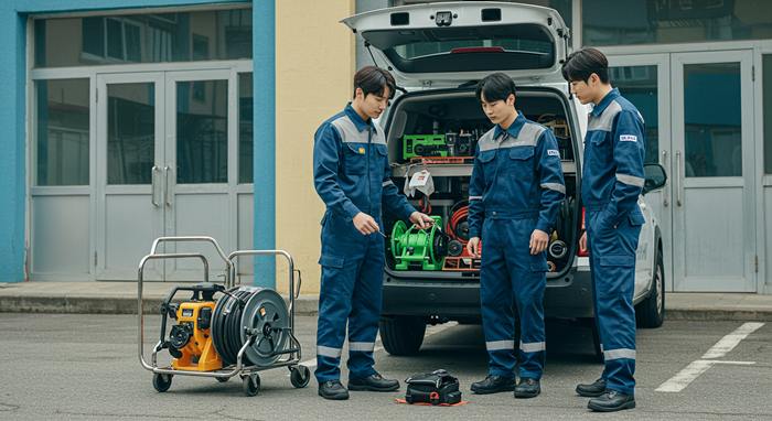 수원시 고압세척 오수관막힘 뚫어 시원하게