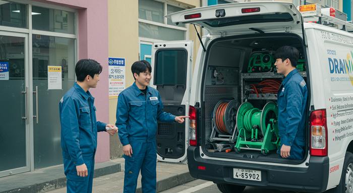 영통구 하수구 고압세척 횡주관 청소 베테랑