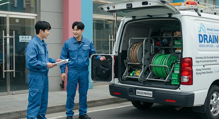 장안구 하수구 고압세척 횡주관 청소 깔끔