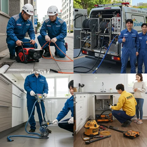 원천동 하수구 막힘 하수도 시원한 통수 약속