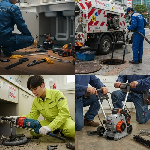 중동 하수구막힘 뚫음 막힘 없는