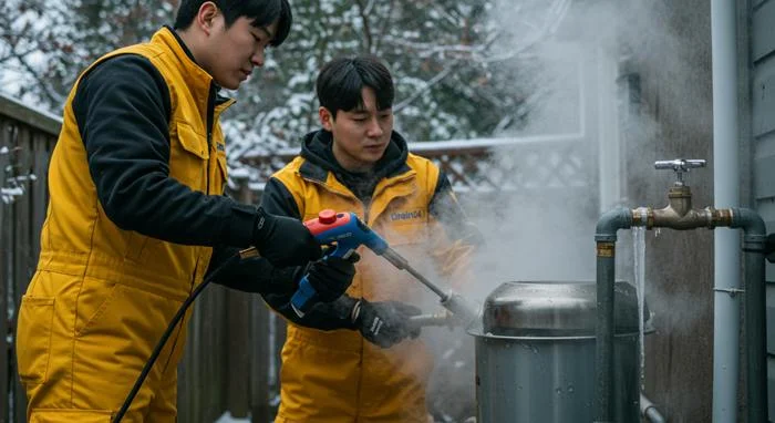 영통구 하동 수도 얼었을때 동파 녹임 해빙 수도 동파 신속하게 녹여