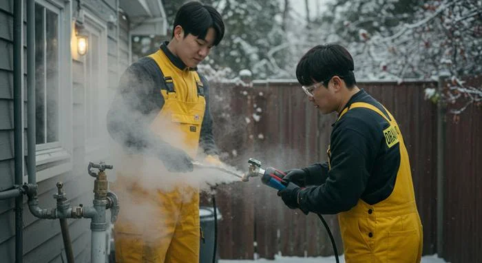 신동 수도 얼었을때 동파 녹임 해빙 꽁꽁 언 수도관 완벽 해빙