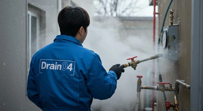 화서동 수도 얼었을때 동파 녹임 해빙 수도 동파 신속하게 녹여