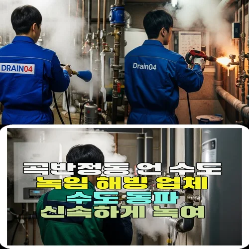 곡반정동 언 수도 녹임 해빙 업체 수도 동파 신속하게 녹여