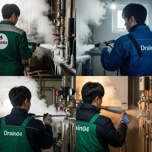 평동 언 수도 녹임 해빙 업체 꽁꽁 언 수도관 완벽 해빙