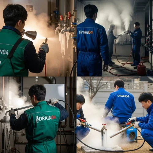평리동 언 수도 녹임 해빙 업체 꽁꽁 언 수도관 완벽 해빙