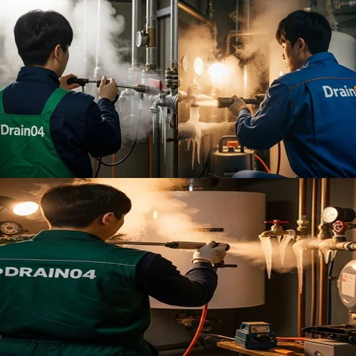 영통구 하동 언 수도 녹임 해빙 업체 꽁꽁 언 수도관 완벽 해빙