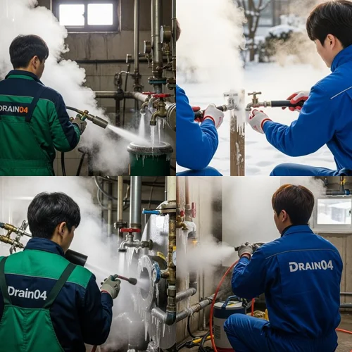 영통구 하동 언 수도 녹임 해빙 업체 꽁꽁 언 수도관 완벽 해빙