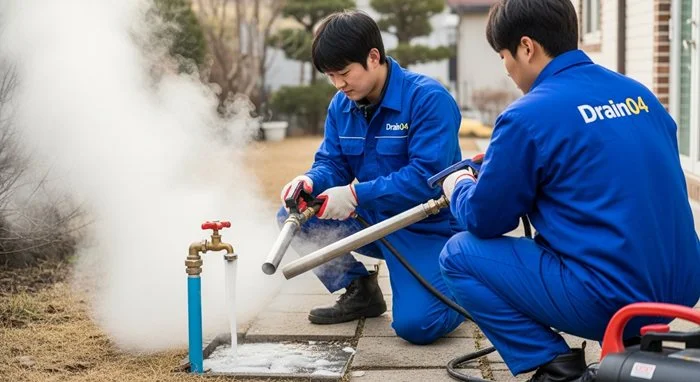 광교동 수도 얼었을때 동파 녹임 해빙 꽁꽁 언 수도 녹여드립니다