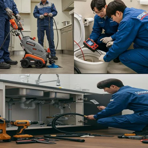 수원 4시 출동 매향동 하수구막힘 뚫음