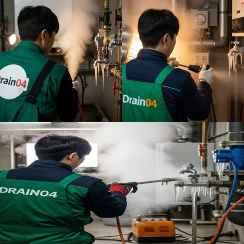 고색동 수도 얼었을때 동파 녹임 해빙 꽁꽁 언 수도관 완벽 해빙