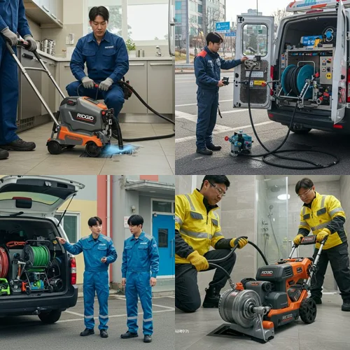 평동 싱크대 막힘 배수구 공구상가 식당