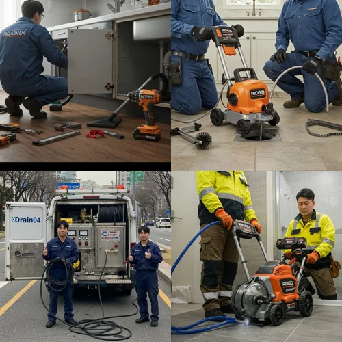 세류동 싱크대 막힘 배수구, 빌라 1층 역류 문제