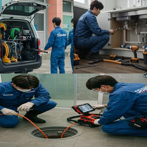 세류동 하수구 뚫음 하수도 빌라 층 역류 문제 완벽 해결했어요