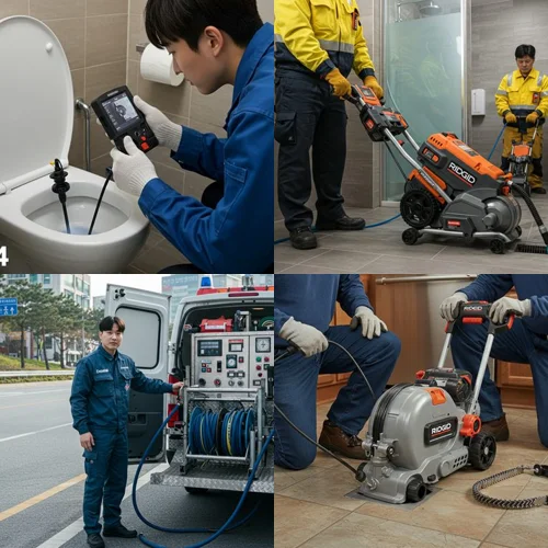 권선구 고색동 하수구 막힘 업체, 공구상가 식당 기름때 제거!