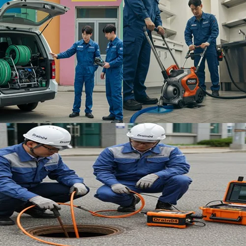 이의동 웰빙타운 하수구 막힘, 광교동 하수구 뚫음 하수도 신속 출동