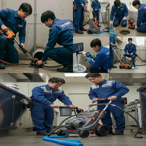 팔달구 신동 하수구 뚫음 하수도, 래미안 아파트 근처 작업 후기