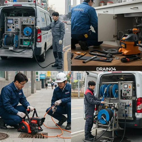 팔달구 신동 하수구 뚫음 하수도, 래미안 아파트 근처 작업 후기