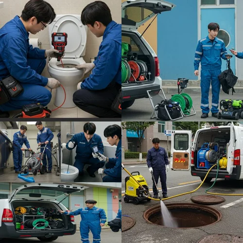 지동 싱크대 막힘 배수구 배수통 교체