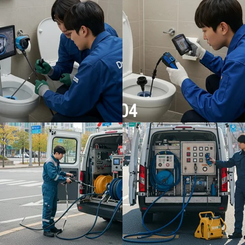 남수동 싱크대 막힘 배수구 악취 제거