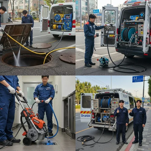 영통동 하수구 뚫음 하수도 식당 배관