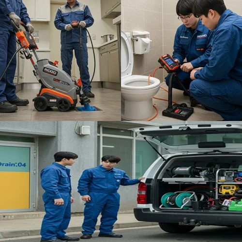 망포동 하수구 뚫음 하수도 아파트 횡주관