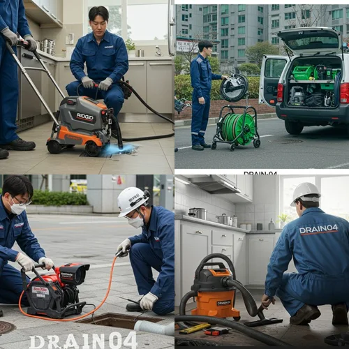 망포동 하수구 뚫음 하수도 아파트 횡주관