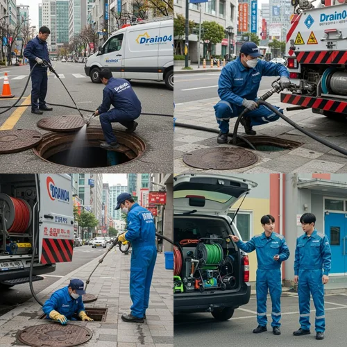 중동 싱크대 막힘 배수구 배관 스케일링