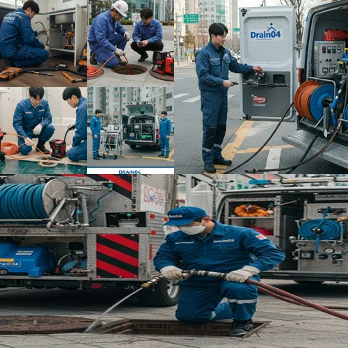 중동 싱크대 막힘 배수구 배관 스케일링