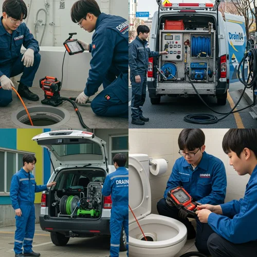 중동 싱크대 막힘 배수구 배관 스케일링