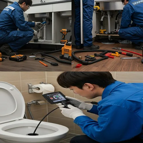 중동 싱크대 막힘 배수구 배관 스케일링