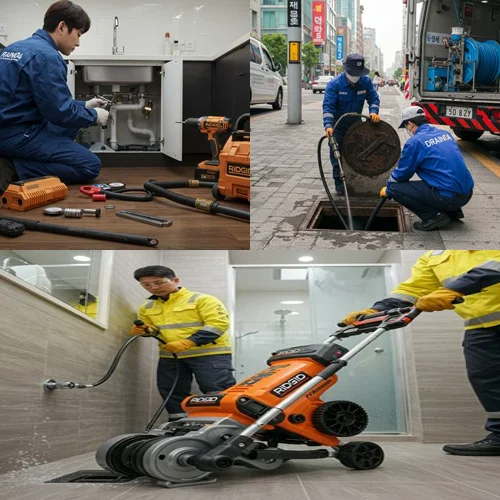 광교동 변기 막힘 수리 카페거리 상가