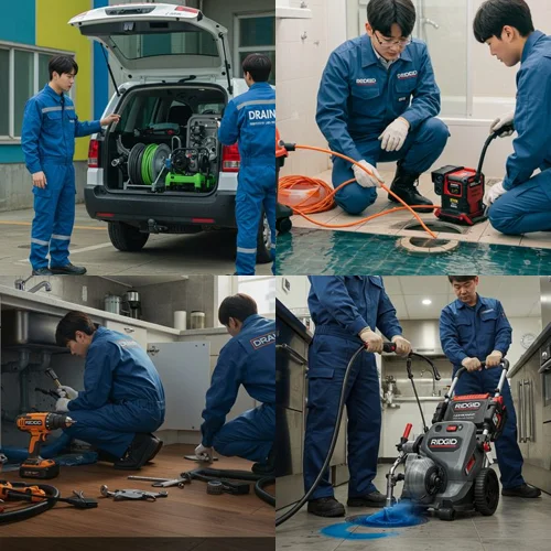 수원 하수도 배수구 막힘 배관 청소