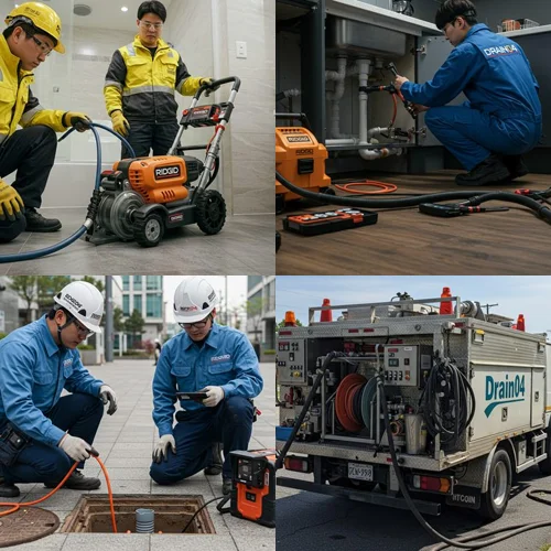 수원 하수도 배수구 막힘 배관 청소