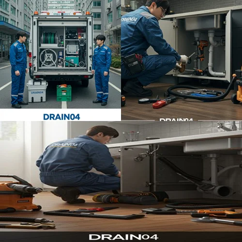 영퉁구 싱크대 막힘 배수구 하부장 누수