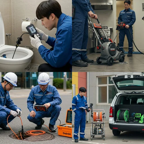 영퉁구 싱크대 막힘 배수구 하부장 누수