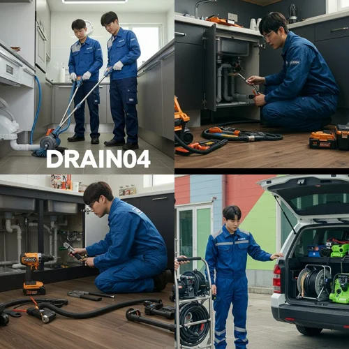 영퉁구 싱크대 막힘 배수구 하부장 누수