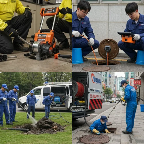 영퉁구 변기 막힘 수리 물티슈 막힘