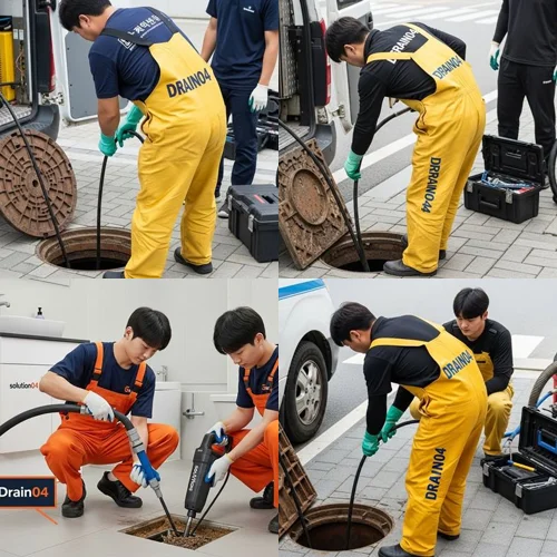 장안구 변기 막힘 수리 관통기 작업
