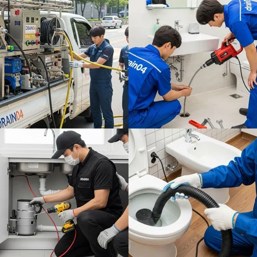 수원 싱크대 막힘 배수구 트랩 설치