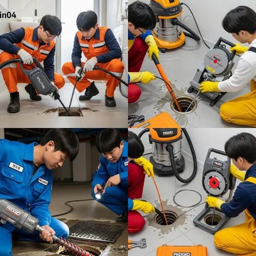 수원 싱크대 막힘 배수구 트랩 설치