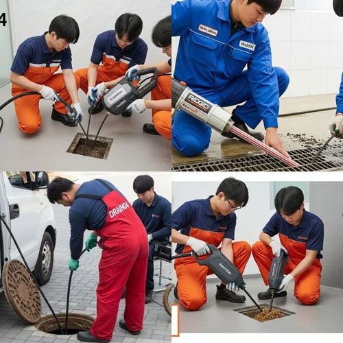 수원시 싱크대 막힘 배수구 석션 작업