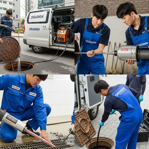 평리동 하수구 뚫음 하수도 농가 주택