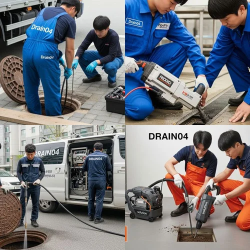 수원시 하수구 고압세척 횡주관 청소