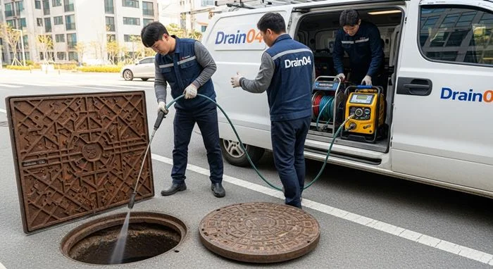 조원동 배수구 막힘 야간출동