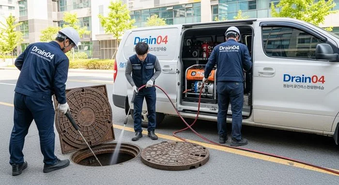 수원 영동 하수구 뚫음 시장통